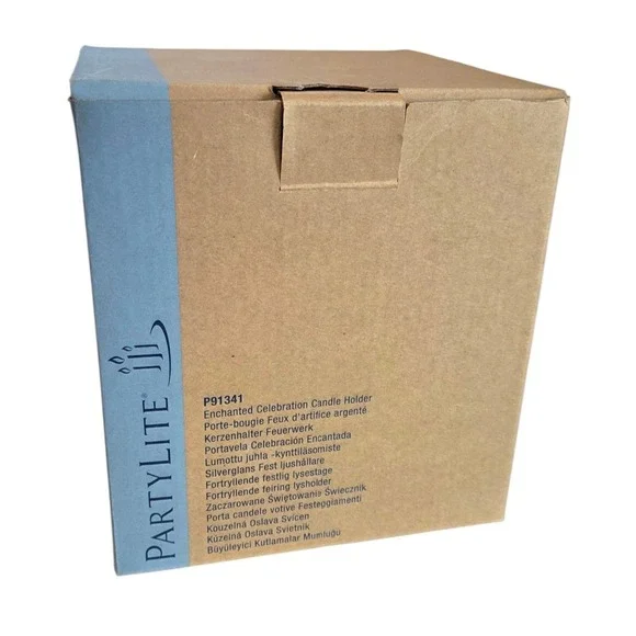 Partylite Enchanted Celebration Candle Holder Retired Fireworks Tea Light Votive - Picture 3 of 7